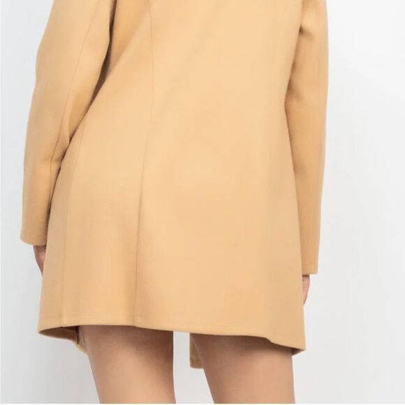 Camel double breasted solid coat - Picture 9 of 9